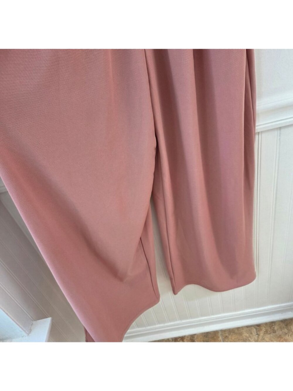 NWOT Halara Rose Pink Pockets Waffle Casual Jogger Overalls Jumpsuit Size M - Picture 7 of 10